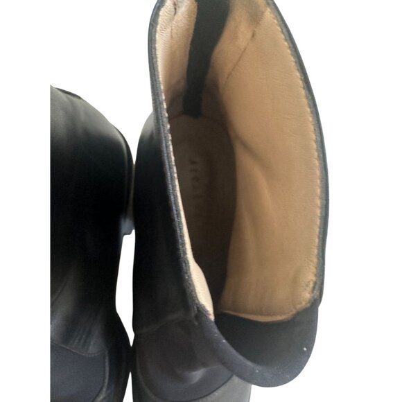 ALCACUZ Women's Black Leather RIding Style Boots Size 38 / US 8 - Picture 4 of 9